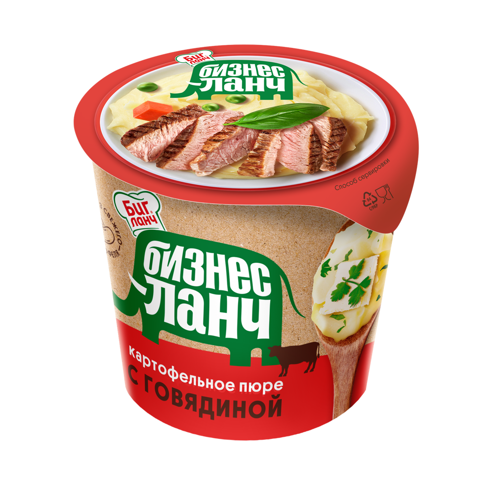 Картофельное пюре с говядиной Бизнес-Ланч
